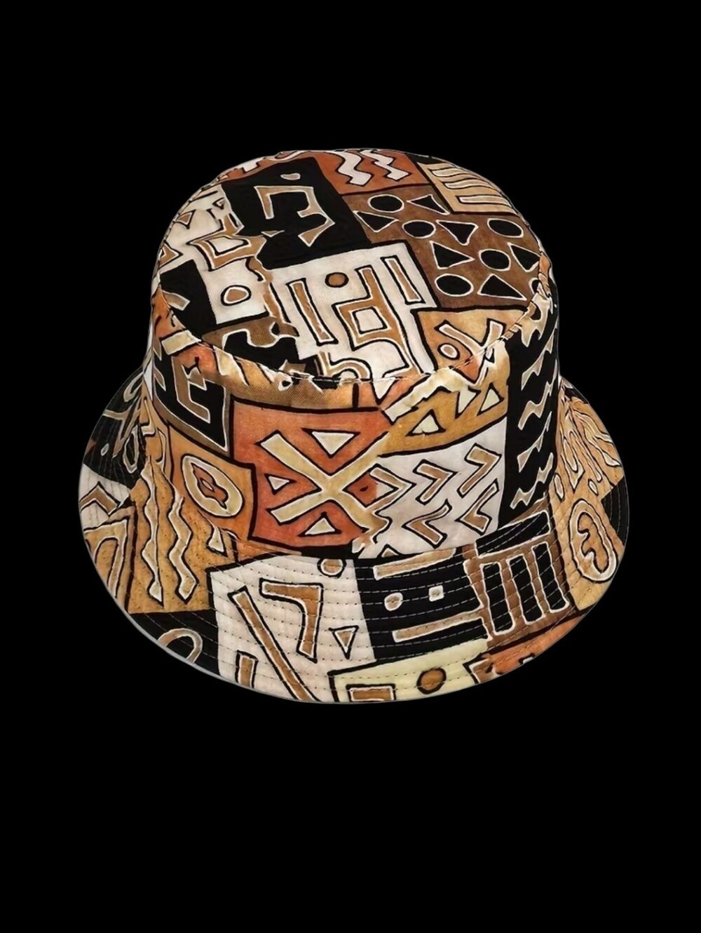 Abstract Geo-Print Unisex Bucket Hat 22"/23" - Picture 2 of 5